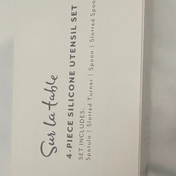 Sur La Table Red Silicone Utensil Set - Picture 4 of 6